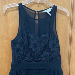 BCBGeneration Navy Sheer Dress